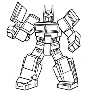 Lego Transformers Coloring Page 66293-53158