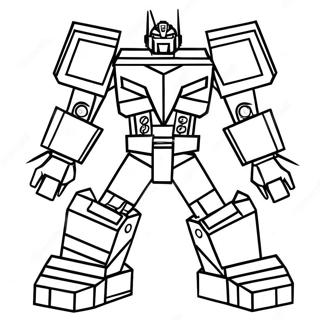 Colorful Lego Transformers In Action Coloring Page 66294-53161