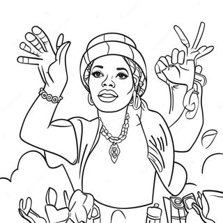 Celebrating Black Culture Coloring Page 662-530