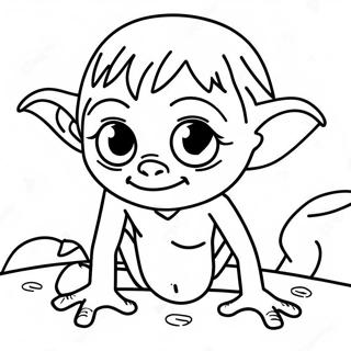 Gollum Coloring Pages