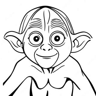 Gollum With Precious Coloring Page 66304-53167