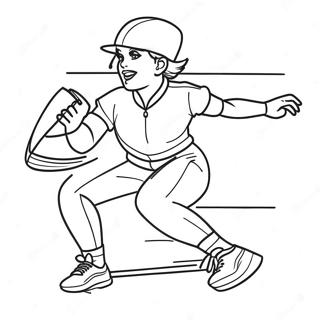 Sporty Spice In Action Coloring Page 66314-53179