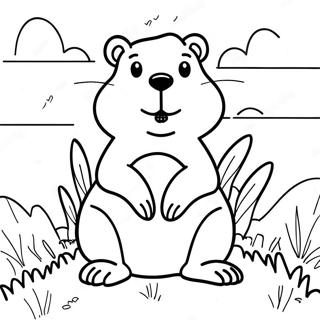 Groundhog Day Coloring Page 66333-53189