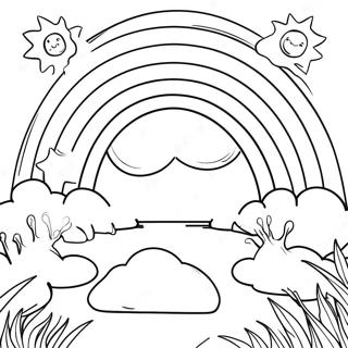 God's Promise Rainbow Coloring Pages