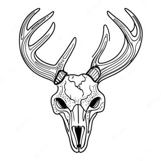 Deer Skull Coloring Pages