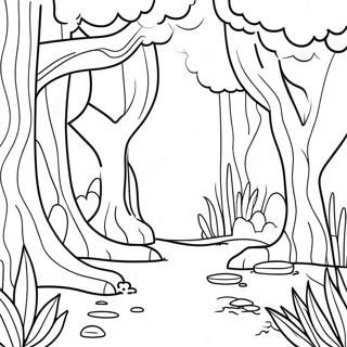 Magical Forest Coloring Pages