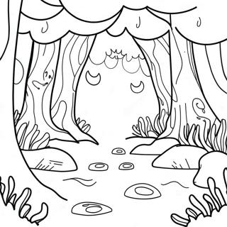 Magical Forest Coloring Page 6636-5402