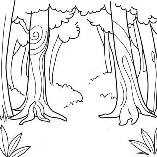 Magical Forest Coloring Page 6636-5403