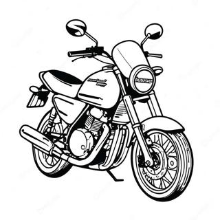 Kawasaki Motorcycle Coloring Page 66373-53224