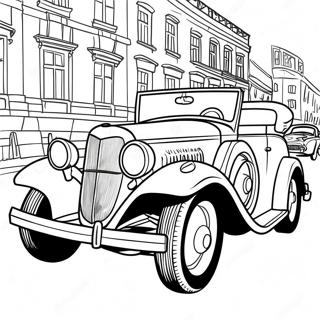 Classic Vintage Cars Coloring Page 66403-53248