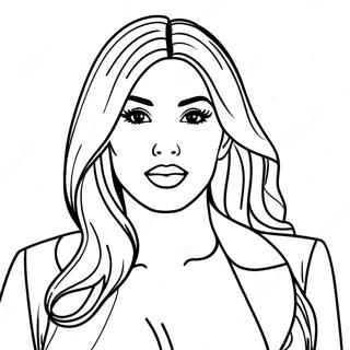 Kim Kardashian Coloring Page 66423-53265