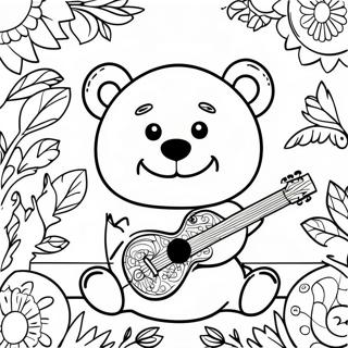 Grateful Dead Bear Coloring Page 66463-53290