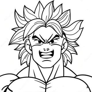 Broly Super Saiyan Transformation Coloring Page 6646-5415