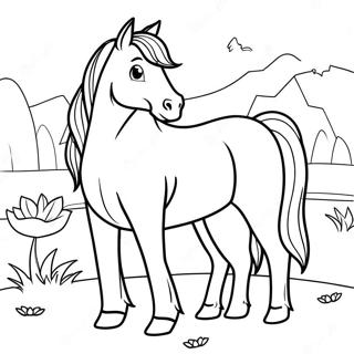 Horse And Dog Coloring Page 66483-53311