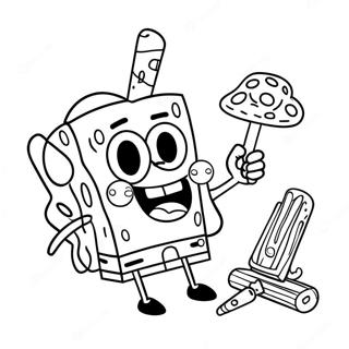 Stoner Spongebob Coloring Page 66493-53317