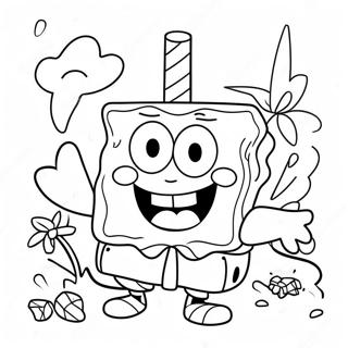 Stoner Spongebob Coloring Page 66493-53320