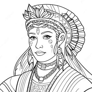 Genya Character Coloring Page 66513-53330