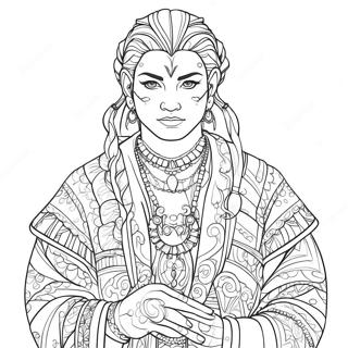 Genya Character Coloring Page 66513-53331