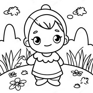 Cute Genya In Nature Coloring Page 66514-53334