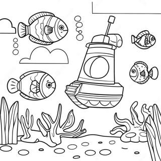 Deep Sea Lego City Underwater Adventure Coloring Page 66523-53343