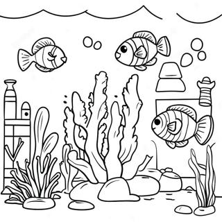 Colorful Deep Sea Lego City Coral Reef Coloring Page 66524-53345