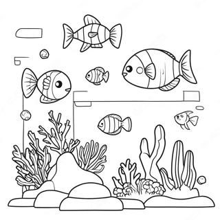 Colorful Deep Sea Lego City Coral Reef Coloring Page 66524-53348