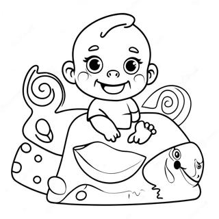 Goo Goo Gaga Baby With Toys Coloring Page 66544-53358