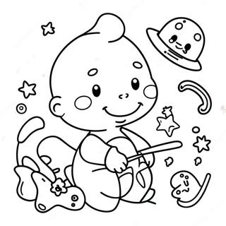 Goo Goo Gaga Baby With Toys Coloring Page 66544-53359