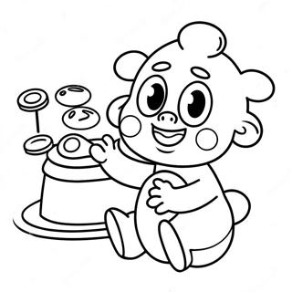 Goo Goo Gaga Baby With Toys Coloring Page 66544-53360