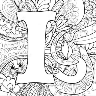 Lively Letter L Coloring Page 66574-53383