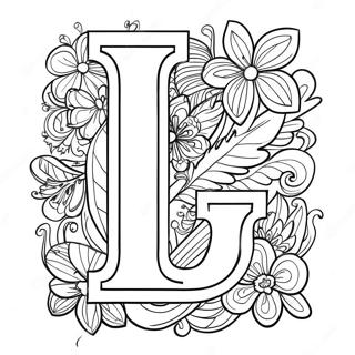 Lively Letter L Coloring Page 66574-53384