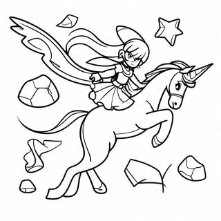 Aria Blaze In Magical Battle Coloring Page 66584-53398