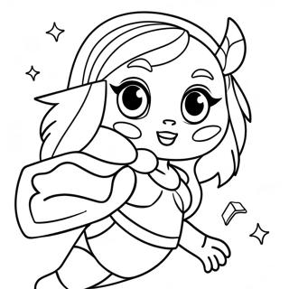 Aria Blaze In Magical Battle Coloring Page 66584-53399