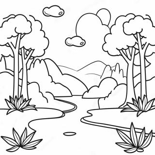 Endless Nature Scenes Coloring Page 66604-53406