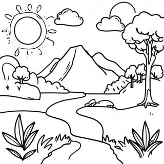 Endless Nature Scenes Coloring Page 66604-53407