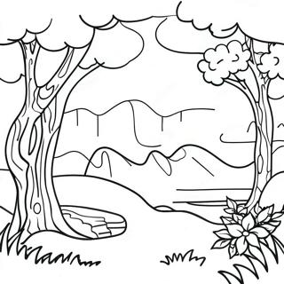 Endless Nature Scenes Coloring Page 66604-53408