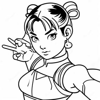 Chun Li Coloring Page 66613-53411