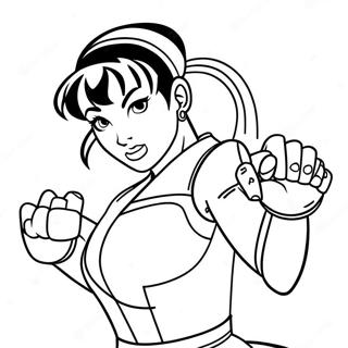 Chun Li Coloring Page 66613-53412