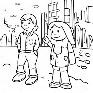 Fun New City Catechism Characters Coloring Page 66624-53420