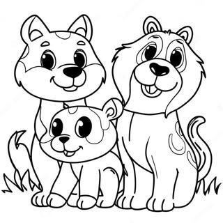 Matching Animals Coloring Page 66633-53428