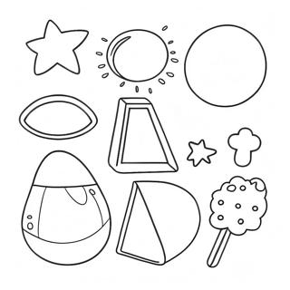 Matching Shapes Coloring Page 66634-53429