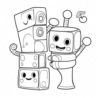 Numberblocks 1000 Coloring Pages