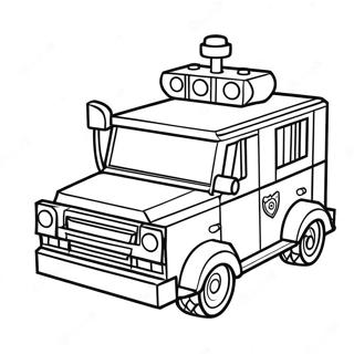 Lego Police Car Coloring Page 66673-53454