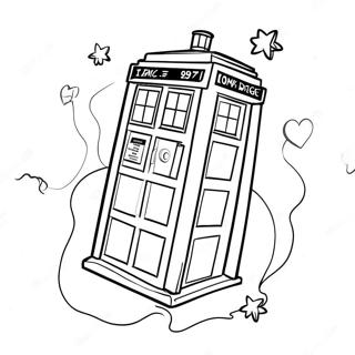 Tardis In Space Coloring Page 6667-5427