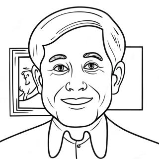 Self Portrait Template Coloring Pages