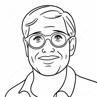 Funny Self Portrait Template Coloring Page 66684-53468