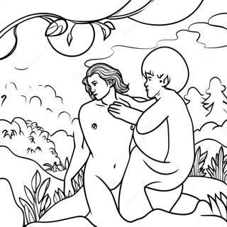 The Fall Of Man Coloring Page 66713-53489