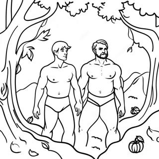 The Fall Of Man Coloring Page 66713-53491