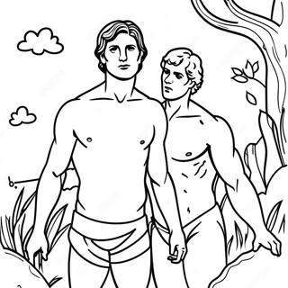 The Fall Of Man Coloring Page 66713-53492