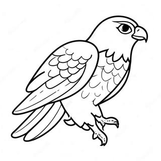 Majestic Falcon In Flight Coloring Page 66734-53520